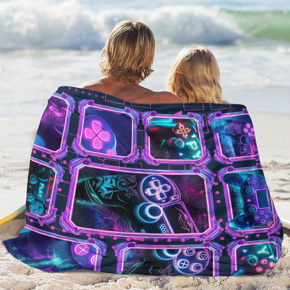 Gamer Blanket Fleece Throw Blanket Super Soft Warm Gifts for Baby Girls Boys Kids Mom Grandma Room Decor