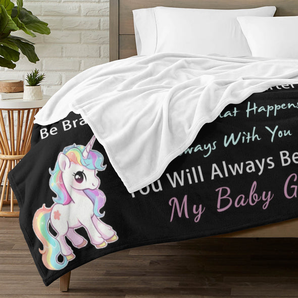 Unicorn Throw Blanket Super Soft Warm Cozy Fuzzy Plush Blanket Gifts for Girls Boys Kids Room Decor