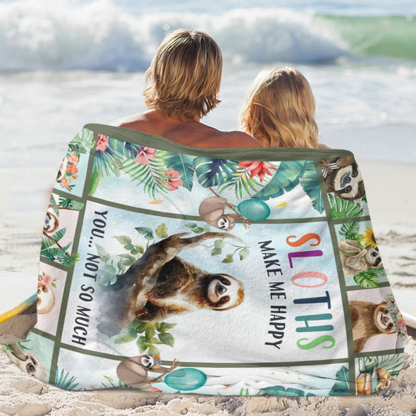 Sloth Blanket Gifts for Women Girls, Cozy Soft Sloths Throw Blanket for Men Kids Boys Christmas Birthday