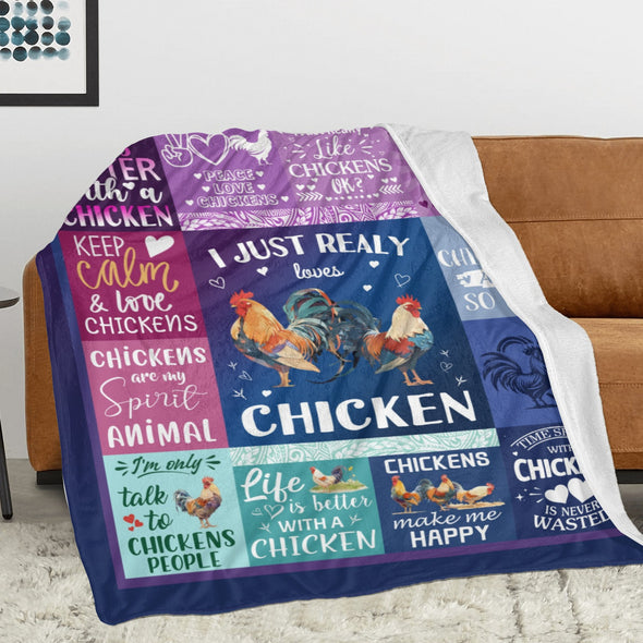 Chicken Pattern Blanket Fleece Throw Blanket Super Soft Warm Gifts for Baby Girls Boys Kids Mom Grandma Room Decor