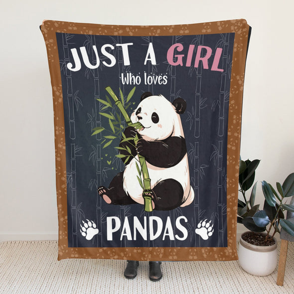 Panda Pattern Blanket Fleece Throw Blanket Super Soft Warm Gifts for Baby Girls Boys Kids Mom Grandma Room Decor
