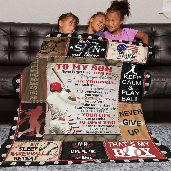 Baseball Pattern Blanket Fleece Throw Blanket Super Soft Warm Gifts for Baby Girls Boys Kids Mom Grandma Room Decor