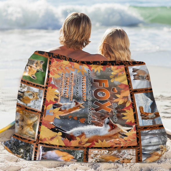 Fox Pattern Blanket Fleece Throw Blanket Super Soft Warm Gifts for Baby Girls Boys Kids Mom Grandma Room Decor