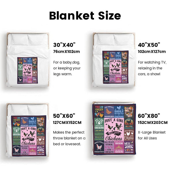 Chicken Pattern Blanket Fleece Throw Blanket Super Soft Warm Gifts for Baby Girls Boys Kids Mom Grandma Room Decor