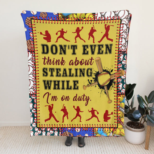 Baseball Pattern Blanket Fleece Throw Blanket Super Soft Warm Gifts for Baby Girls Boys Kids Mom Grandma Room Decor