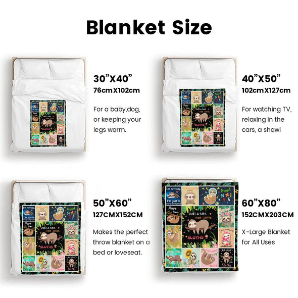 Sloth Blanket Gifts for Women Girls, Cozy Soft Sloths Throw Blanket for Men Kids Boys Christmas Birthday