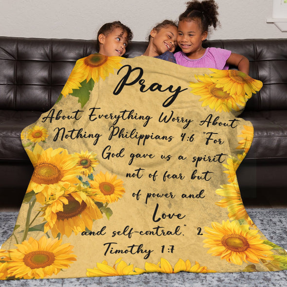 Sunflower Blanket Fleece Throw Blanket Super Soft Warm Gifts for Baby Girls Boys Kids Mom Grandma Room Decor