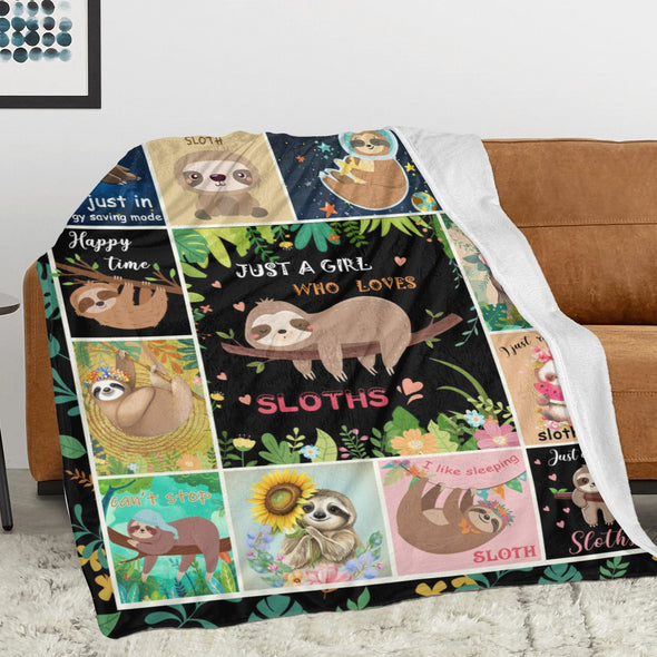 Sloth Blanket Gifts for Women Girls, Cozy Soft Sloths Throw Blanket for Men Kids Boys Christmas Birthday