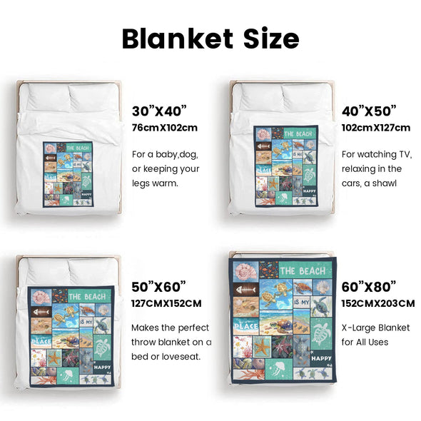 Turtle Pattern Blanket Fleece Throw Blanket Super Soft Warm Gifts for Baby Girls Boys Kids Mom Grandma Room Decor