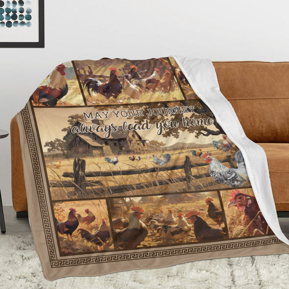 Chicken Pattern Blanket Fleece Throw Blanket Super Soft Warm Gifts for Baby Girls Boys Kids Mom Grandma Room Decor