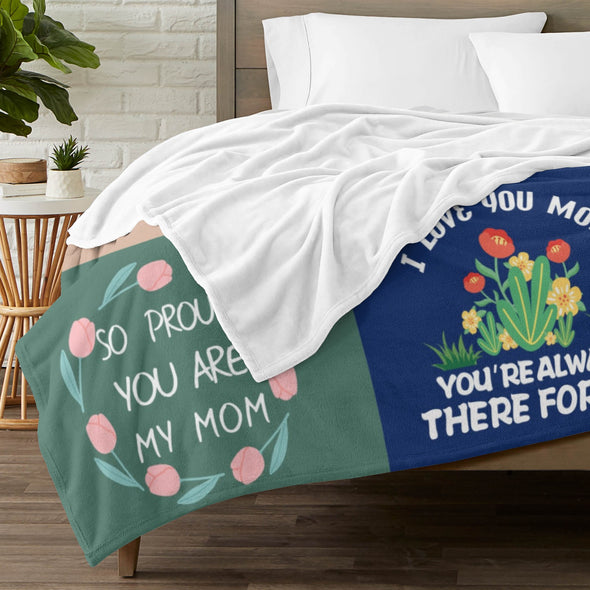 Mom Blanket Gifts for Mother's Day Christmas Birthday Throw from Daughter Son