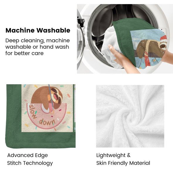 Sloth Blanket Gifts for Women Girls, Cozy Soft Sloths Throw Blanket for Men Kids Boys Christmas Birthday