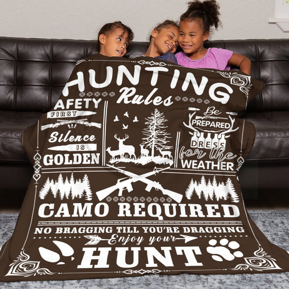 Deer Pattern Blanket Fleece Throw Blanket Super Soft Warm Gifts for Baby Girls Boys Kids Mom Grandma Room Decor