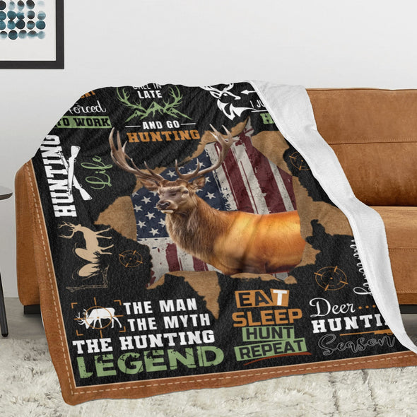 Deer Pattern Blanket Fleece Throw Blanket Super Soft Warm Gifts for Baby Girls Boys Kids Mom Grandma Room Decor