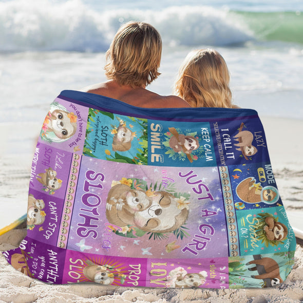 Sloth Blanket Gifts for Women Girls, Cozy Soft Sloths Throw Blanket for Men Kids Boys Christmas Birthday