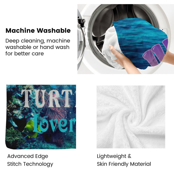 Turtle Pattern Blanket Fleece Throw Blanket Super Soft Warm Gifts for Baby Girls Boys Kids Mom Grandma Room Decor