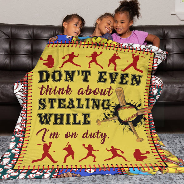 Baseball Pattern Blanket Fleece Throw Blanket Super Soft Warm Gifts for Baby Girls Boys Kids Mom Grandma Room Decor