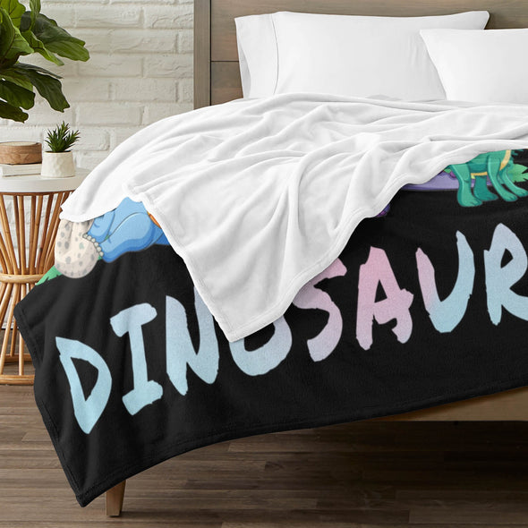 Dinosaur Blanket for Boys Kids Soft Flannel Blanket for Children's Toys are Suitable for Beds, Sofas and School Lunch Break-2-hml Balnket