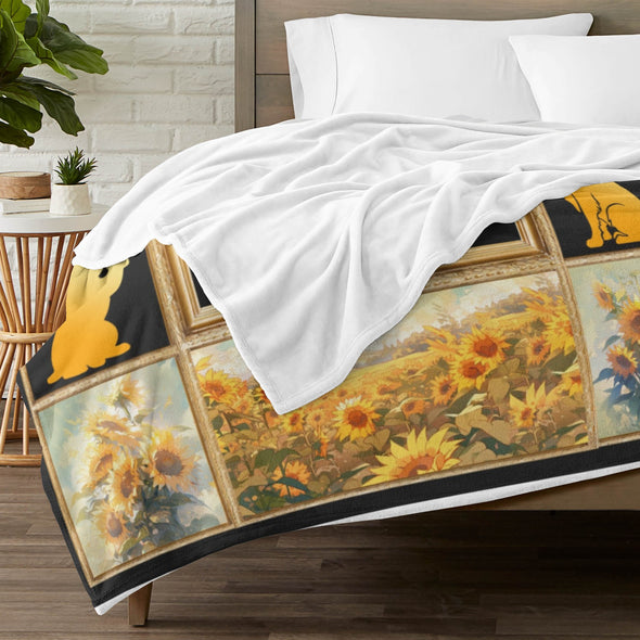 Dog Mom Blanket, Dog Lovers Gifts for Women, Puppy Throw Blanket for Bed Couch Christmas Gift