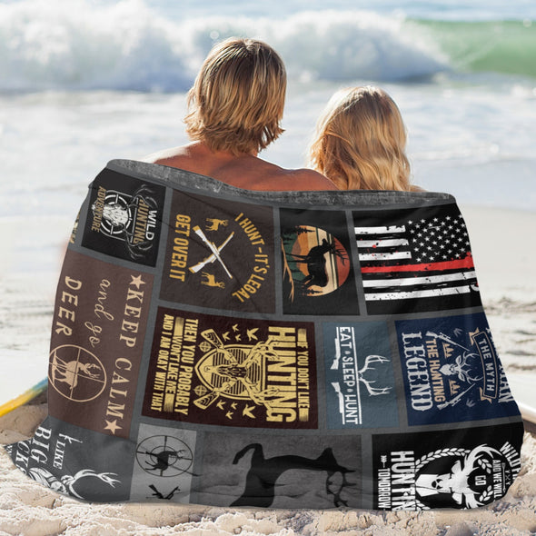 Deer Pattern Blanket Fleece Throw Blanket Super Soft Warm Gifts for Baby Girls Boys Kids Mom Grandma Room Decor