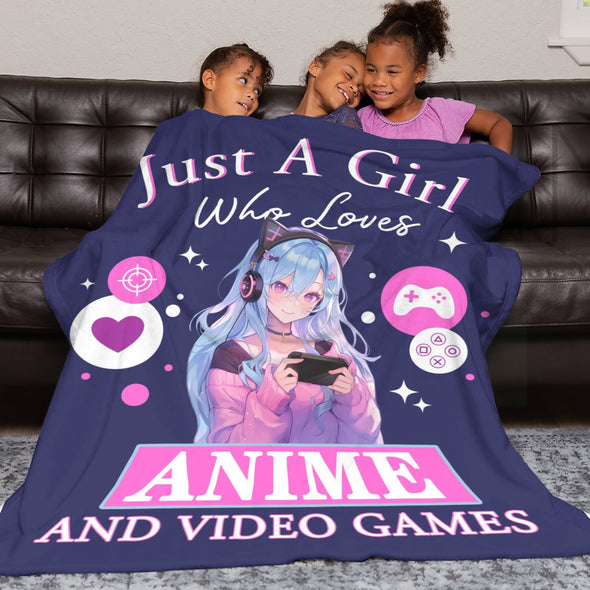 Gamer Blanket Fleece Throw Blanket Super Soft Warm Gifts for Baby Girls Boys Kids Mom Grandma Room Decor