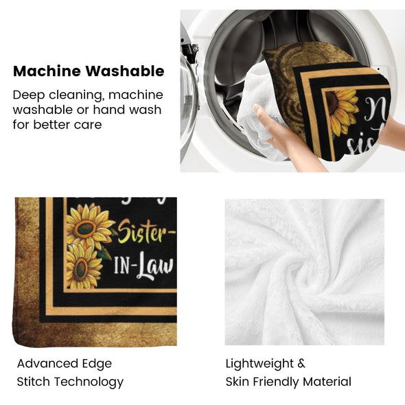 Sunflower Blanket Fleece Throw Blanket Super Soft Warm Gifts for Baby Girls Boys Kids Mom Grandma Room Decor