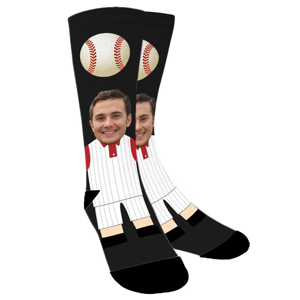 Custom Photo Baseball Socks for Men Women Unisex - amlion