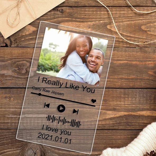 Custom Photo Acrylic Song Album Cover for Mother’s Day, Valentine's Day