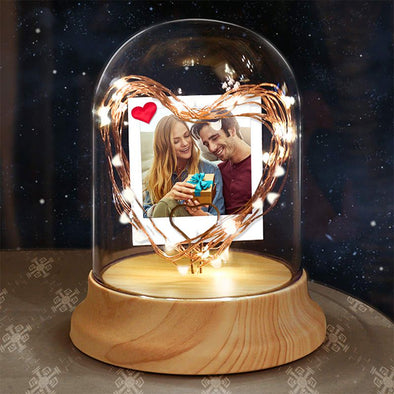 Personalized Photo Night Light, Firefly with Heart LED String Light Gifts for Christmas,Valentine's Day,Mothers Day