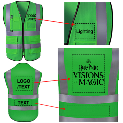 Custom Safety Vest for Men Women, Personalized Logo High Visibility Reflective Vest With Photo Text