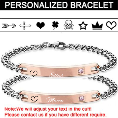 Custom Couple Bracelet for Your Lover, Personalized Couples Bracelets for Him,Her