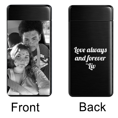 Custom Electric Lighters with Pictures, Personalized Photo Lighter Engraved for Men, Boyfriend, Dad