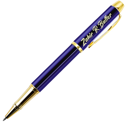 Personalized Pens are Perfect for Your Back to School Supplies,Custom Engraved Ballpoint Pen With Name, Slogan Or Logo-Black Ink,0.7mm-Blue