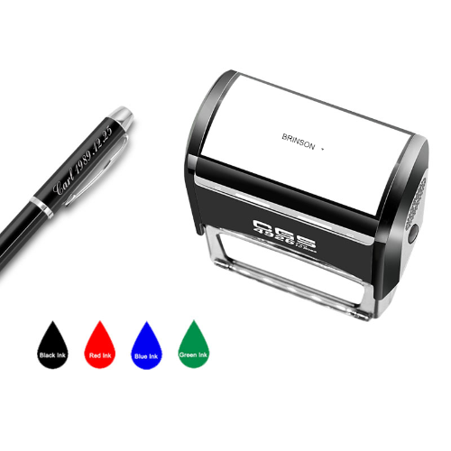Custom Stamp Personalized-Up to 8 Lines,Self Inking Rubber Address Stamp for Return or Business