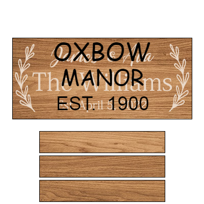 Custom Wood Signs, Personalized Family Name Wood Rectangular Sign, 3D Customized Wooden Name Plaques Board
