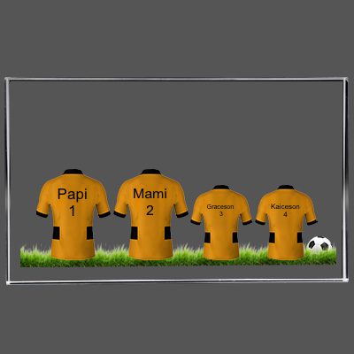 Fathers Day Gifts Personalized Soccer Plaque, Custom Soccer Jersey Plaque with Name and Number for Men Dad Husband-Style15