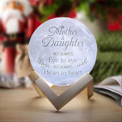 3D Lunar Lamps Daughter's Personalized Gifts Engraved for Daughter Wife Mother Day (7.9 inch/20cm) - amlion