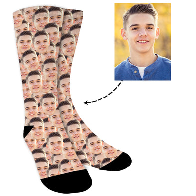 Custom Photo Full Face Socks - amlion