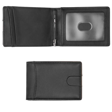 Minimalist Wallet, Slim Bifold Wallet, RFID Blocking Wallets for Men ( Black)