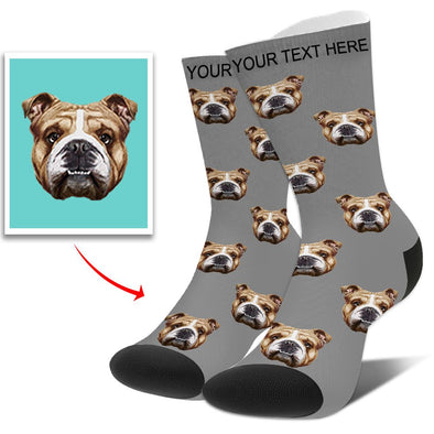 Custom Photo Socks Personalized  Funny Socks With Photo,Custom Face Socks for Men and Women