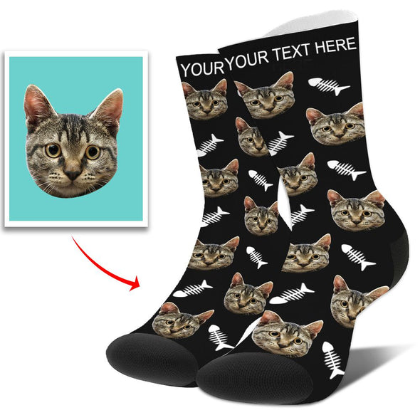 Photo Socks Personalized Funny Socks With Photo,Custom Face Socks,Put Dog, Cat, Other Pets Face Photo into Socks