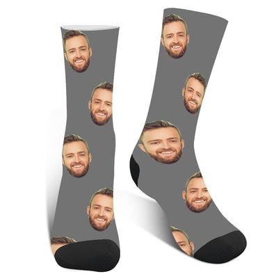 Personalized Photo  Face Socks For Men And Women - amlion
