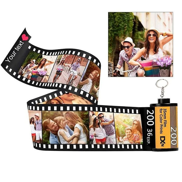 Custom Photo Film Roll Keychain for Valentine's Day,Mothers Day, Personalized Photo Camera Roll Keychain-10 Photo