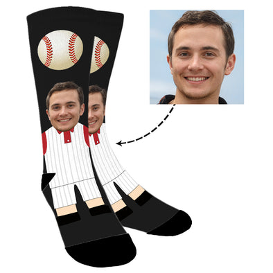 Custom Photo Baseball Socks for Men Women Unisex - amlion