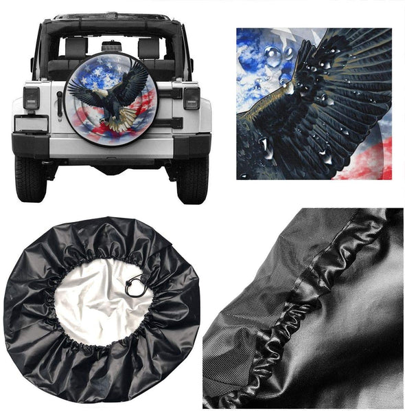 Custom Spare Tire Cover for Jeep Trailer RV SUV Truck, Personalized Tire Cover with Photo Text