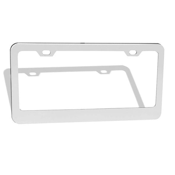 Personalized License Plate Frame with Text,12"x6",White