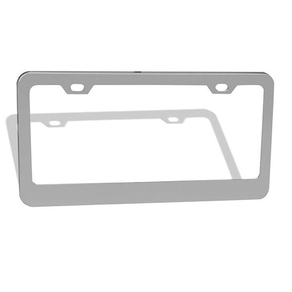 Customized Design Metal Car License Plate Frame with Text,12"x6",Gray