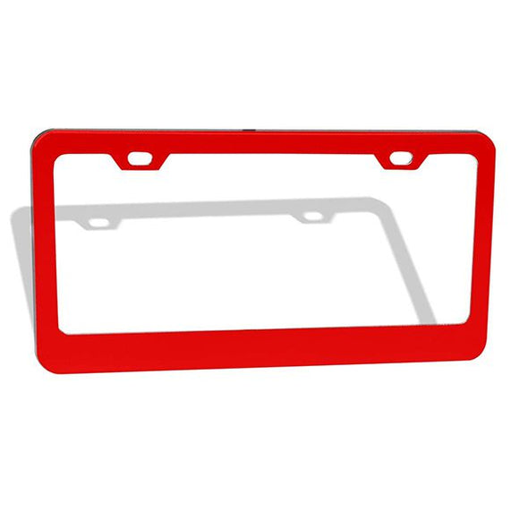 Personalized License Plate Frame with Text,12"x6",Red