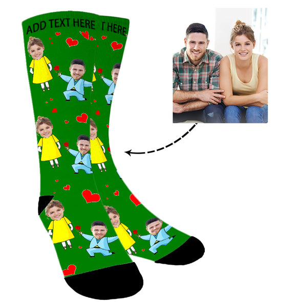 Custom Photo Propose Socks for Men Women Unisex - amlion
