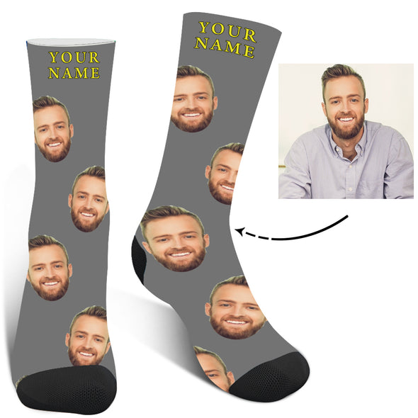 Personalized Photo  Face Socks For Men And Women - amlion